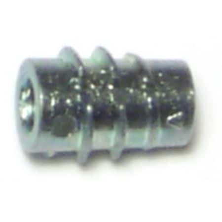 Midwest Fastener Hex Drive Threaded Insert, #6-32 Int Thrd Sz, 5/16 in L, Zinc Alloy, 20 PK 68461